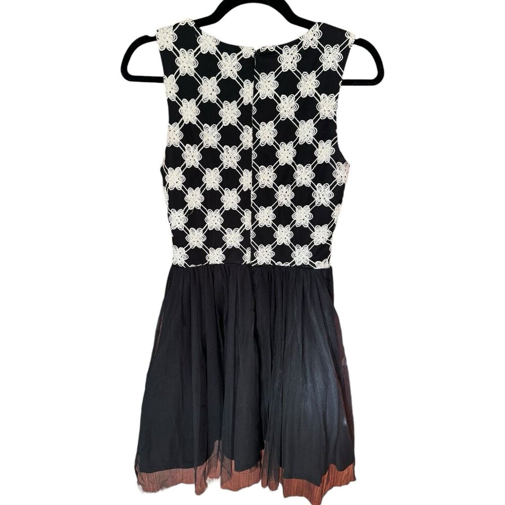 Jun & Ivy Black Tulle Fit & Flare Fairy Grunge Dark Romantic Dress Sz Medium USA - Picture 2 of 9